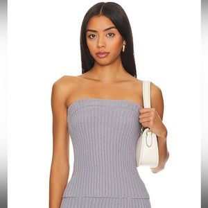 Revolve LPA Nara Tube Top in Grey Brand New with Tags Size Medium